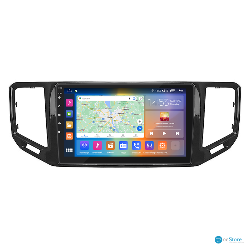 Штатная магнитола Lesko для Volkswagen Teramont I Рестайлинг 2021-н.в. экран 10" 2/32Gb CarPlay 4G Wi-Fi GPS Prime
