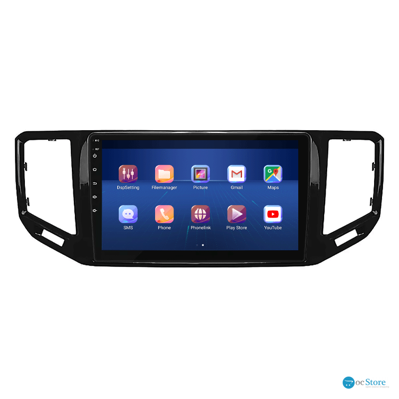 Штатная магнитола Lesko для Volkswagen Teramont I Рестайлинг 2021-н.в. экран 10" 4/64Gb 4G Wi-Fi GPS Top
