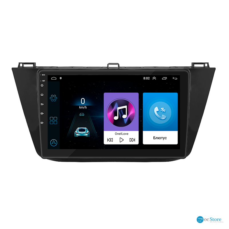 Штатная магнитола Lesko для Volkswagen Tiguan II 2016-2020 экран 10" 1/16Gb Wi-Fi GPS Base
