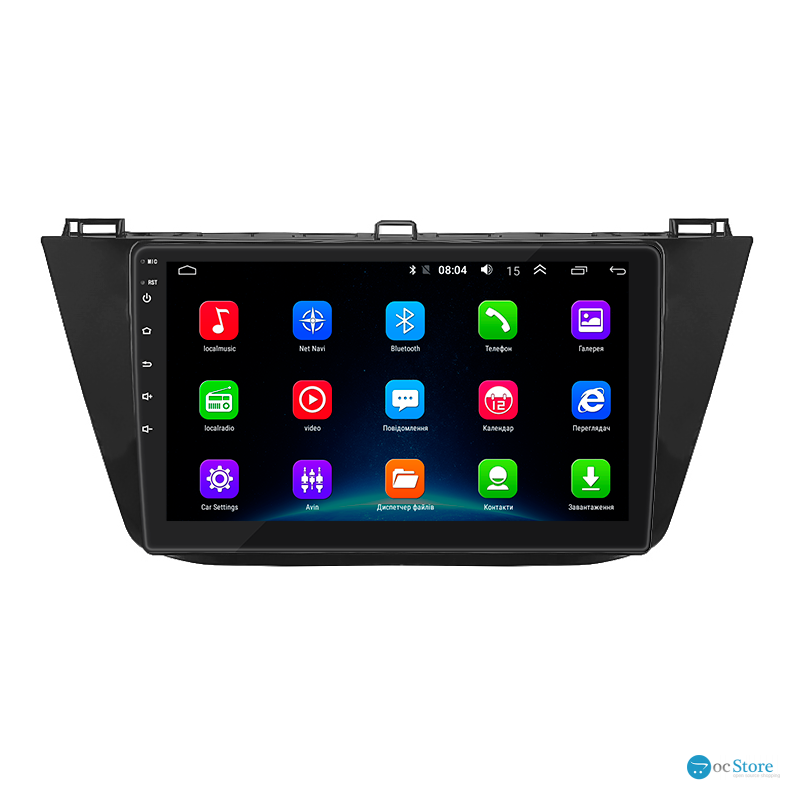 Штатная магнитола Lesko для Volkswagen Tiguan II 2016-2020 экран 10" 2/32Gb Wi-Fi GPS Base