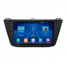 Штатная магнитола Lesko для Volkswagen Tiguan II 2016-2020 экран 10" 2/32Gb 4G Wi-Fi GPS Top