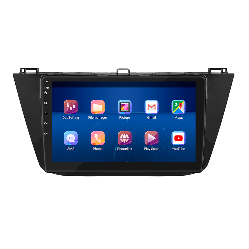 Штатная магнитола Lesko для Volkswagen Tiguan II 2016-2020 экран 10" 6/128Gb 4G Wi-Fi GPS Top