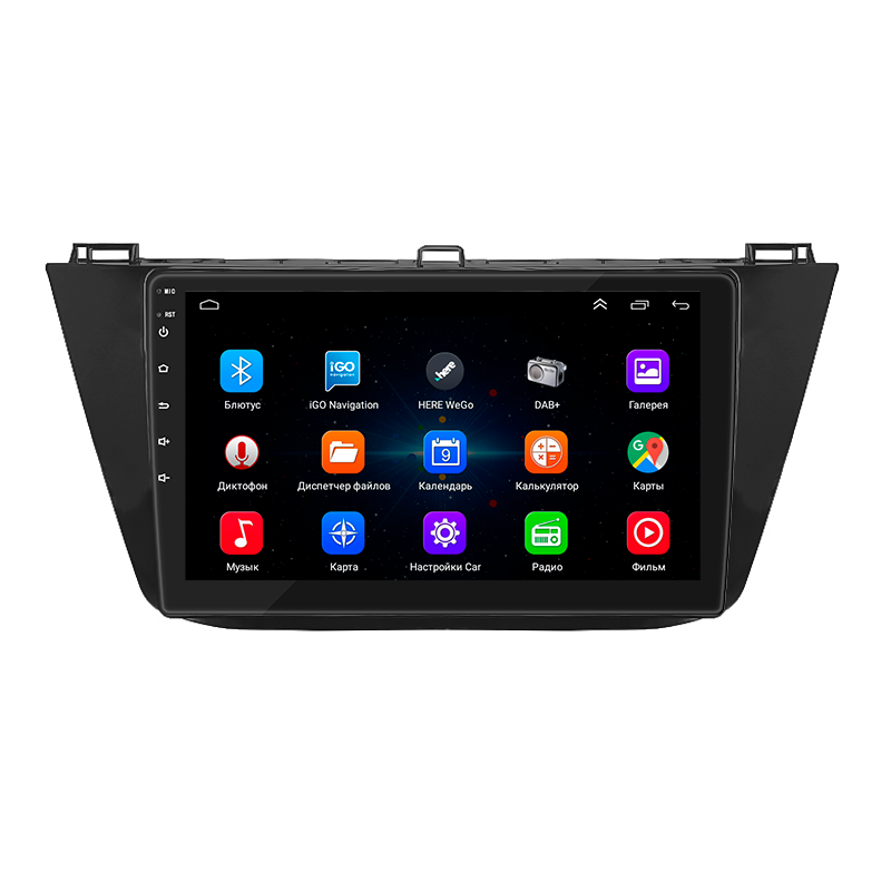 Штатная магнитола Lesko для Volkswagen Tiguan II Рестайлинг 2020-н.в. экран 10" 1/16Gb Wi-Fi GPS Base