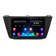 Штатная магнитола Lesko для Volkswagen Tiguan II Рестайлинг 2020-н.в. экран 10" 2/32Gb Wi-Fi GPS Base
