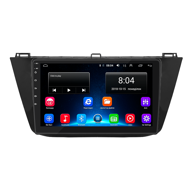 Штатная магнитола Lesko для Volkswagen Tiguan II Рестайлинг 2020-н.в. экран 10" 2/32Gb Wi-Fi GPS Base