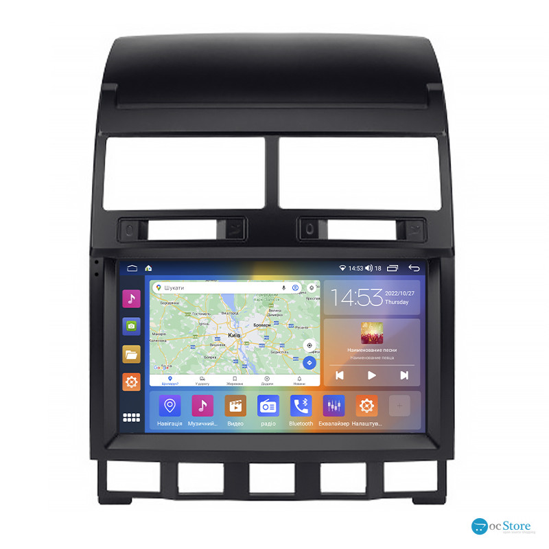 Штатная магнитола Lesko для Volkswagen Touareg I 2002-2007 экран 9" 4/64Gb CarPlay 4G Wi-Fi GPS Prime
