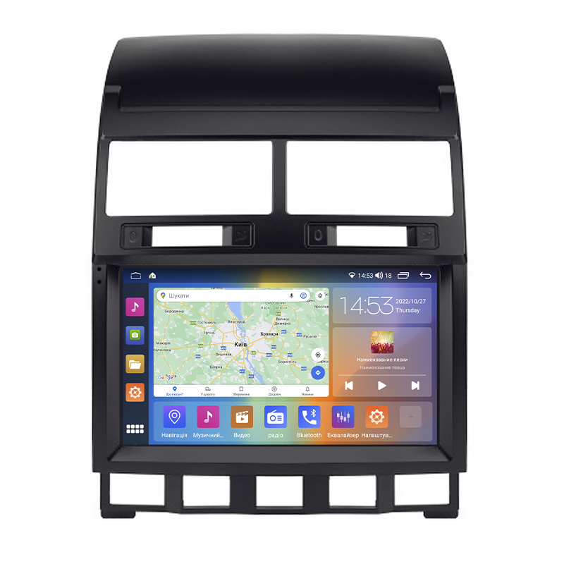 Штатная магнитола Lesko для Volkswagen Touareg I 2002-2007 экран 9" 4/64Gb CarPlay 4G Wi-Fi GPS Prime