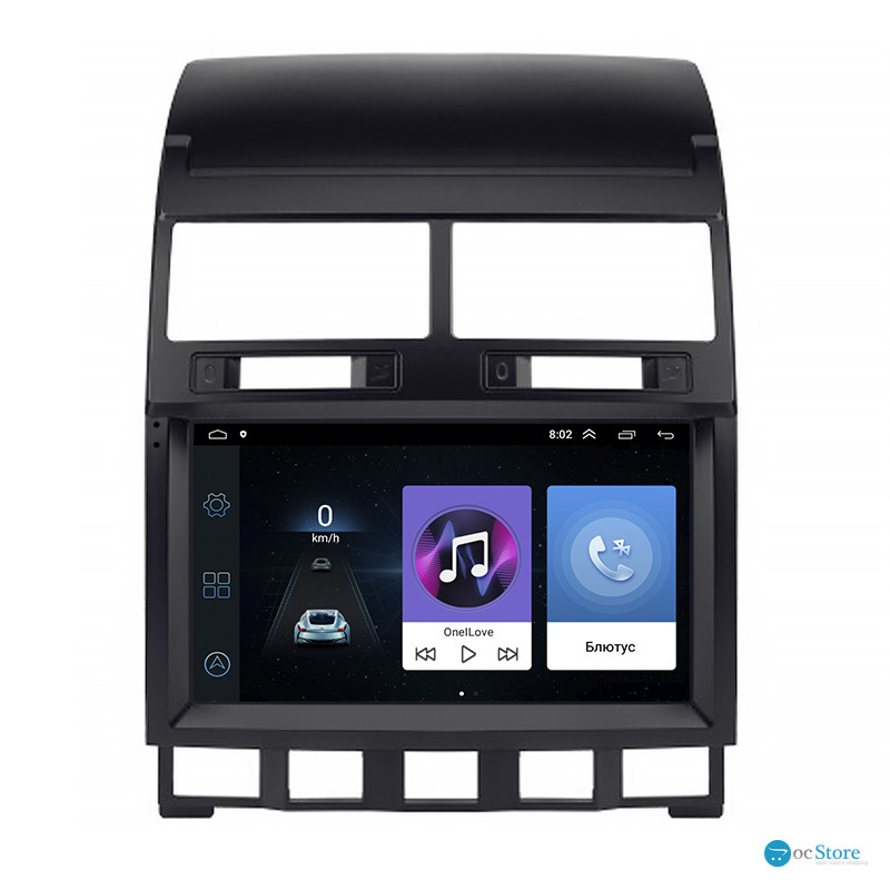 Штатная магнитола Lesko для Volkswagen Touareg I Рестайлинг 2006-2010 экран 9" 1/16Gb Wi-Fi GPS Base