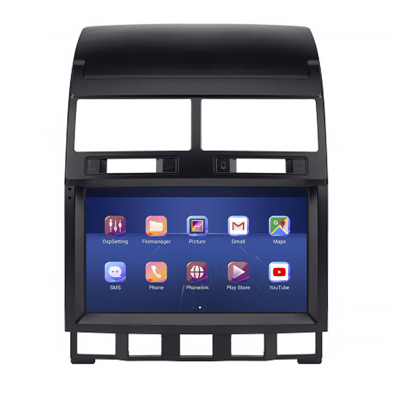 Штатная магнитола Lesko для Volkswagen Touareg I Рестайлинг 2006-2010 экран 9" 6/128Gb 4G Wi-Fi GPS Top