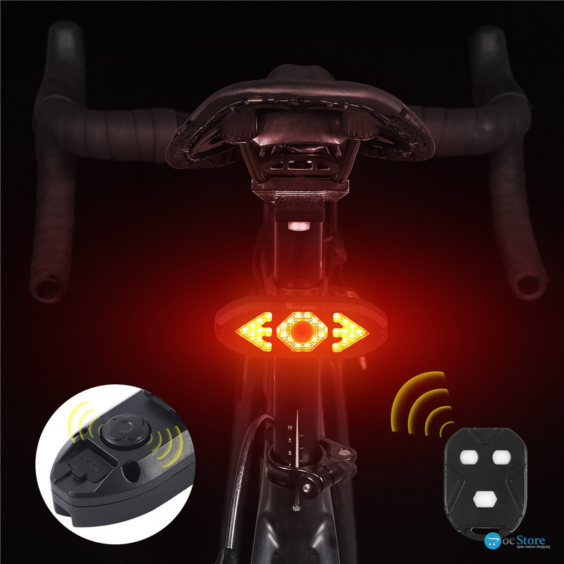 Задний фонарь велосипедный West Biking YP0701301 габаритный с указанием поворотов для велосипеда