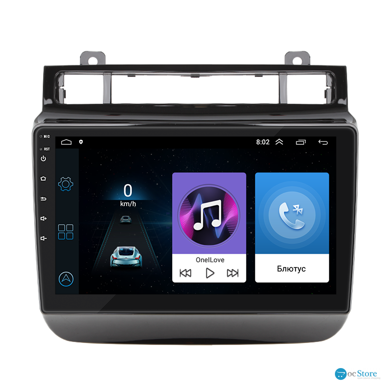Штатная магнитола Lesko для Volkswagen Touareg II 2010-2014 экран 9" 1/16Gb Wi-Fi GPS Base