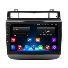 Штатная магнитола Lesko для Volkswagen Touareg II 2010-2014 экран 9" 2/32Gb Wi-Fi GPS Base