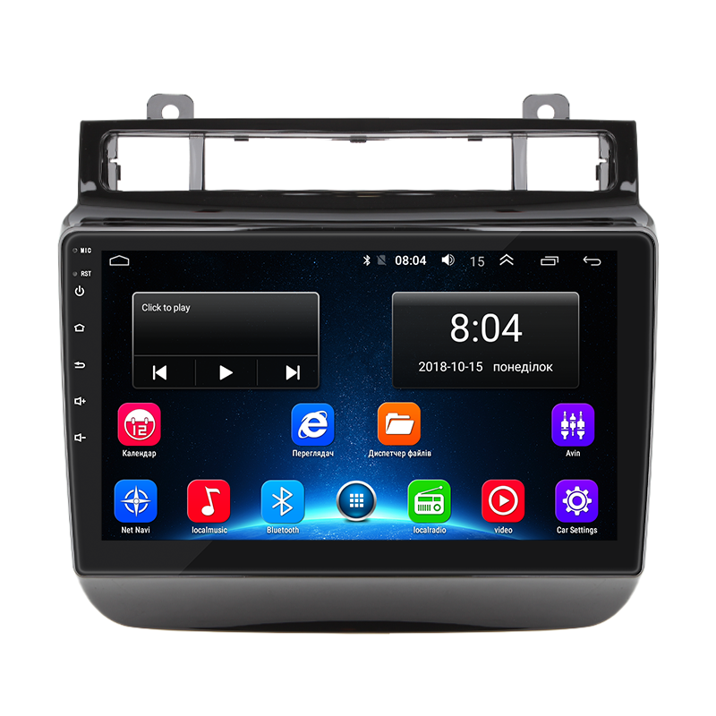 Штатная магнитола Lesko для Volkswagen Touareg II 2010-2014 экран 9" 2/32Gb Wi-Fi GPS Base