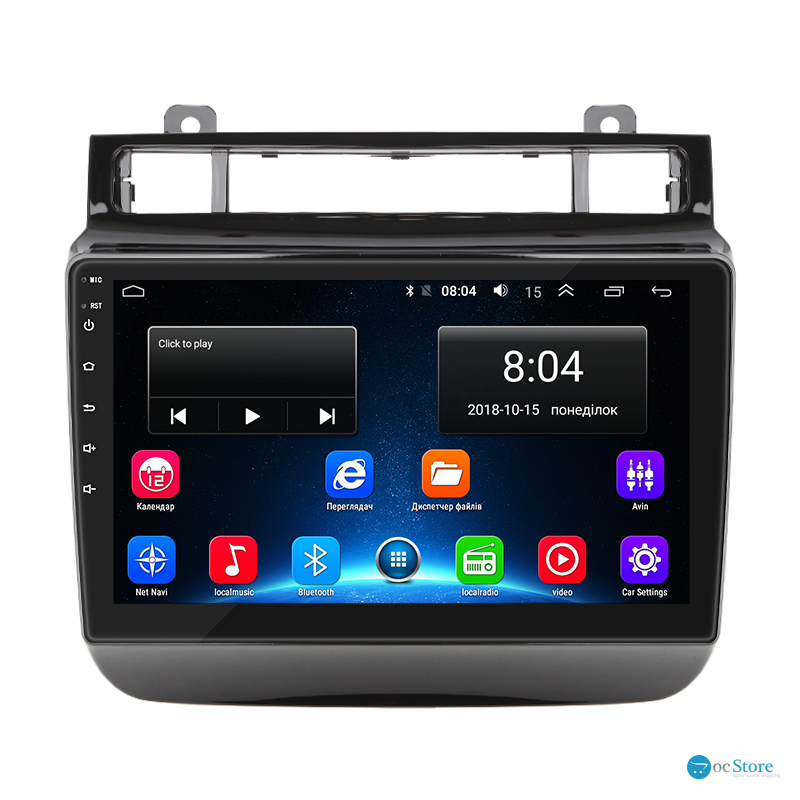 Штатная магнитола Lesko для Volkswagen Touareg II Рестайлинг 2014-2018 экран 9" 2/32Gb Wi-Fi GPS Base