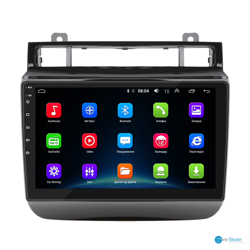 Штатная магнитола Lesko для Volkswagen Touareg II Рестайлинг 2014-2018 экран 9" 2/32Gb Wi-Fi GPS Base