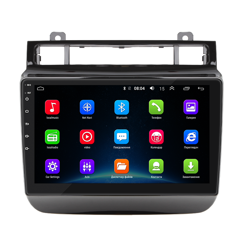 Штатная магнитола Lesko для Volkswagen Touareg II Рестайлинг 2014-2018 экран 9" 2/32Gb Wi-Fi GPS Base