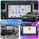 Штатная магнитола Lesko для Volkswagen Touareg II Рестайлинг 2014-2018 экран 9" 4/64 QLED CarPlay 4G Wi-Fi GPS 360 Prime