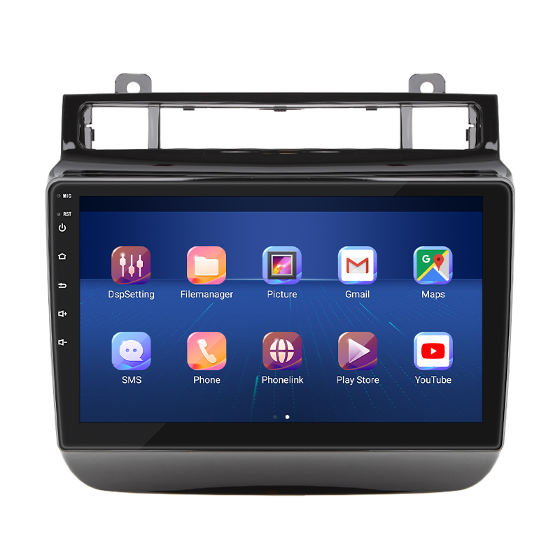 Штатная магнитола Lesko для Volkswagen Touareg II Рестайлинг 2014-2018 экран 9" 4/64Gb 4G Wi-Fi GPS Top