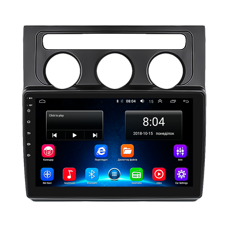 Штатная магнитола Lesko для Volkswagen Touran I 2003-2006 экран 10" 2/32Gb Wi-Fi GPS Base