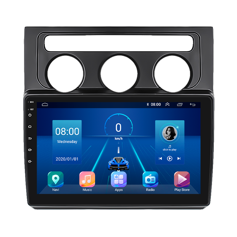 Штатная магнитола Lesko для Volkswagen Touran I 2003-2006 экран 10" 2/32Gb 4G Wi-Fi GPS Top