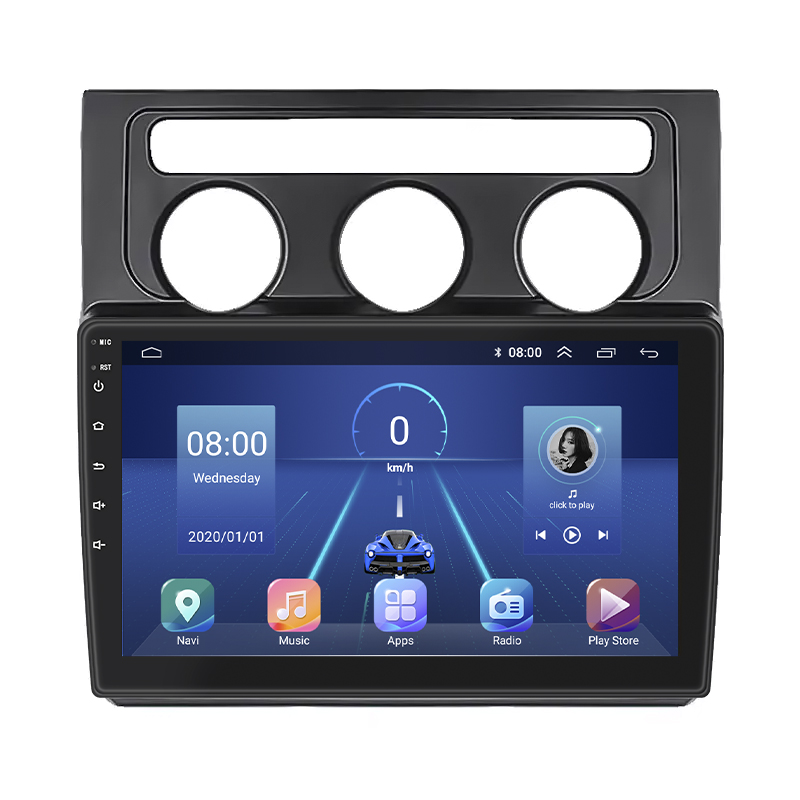 Штатная магнитола Lesko для Volkswagen Touran I 2003-2006 экран 10" 4/64Gb 4G Wi-Fi GPS Top