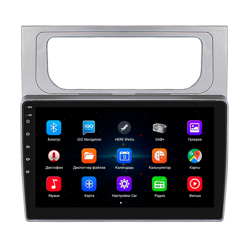 Штатная магнитола Lesko для Volkswagen Touran II 2010-2015 экран 10" 1/16Gb Wi-Fi GPS Base