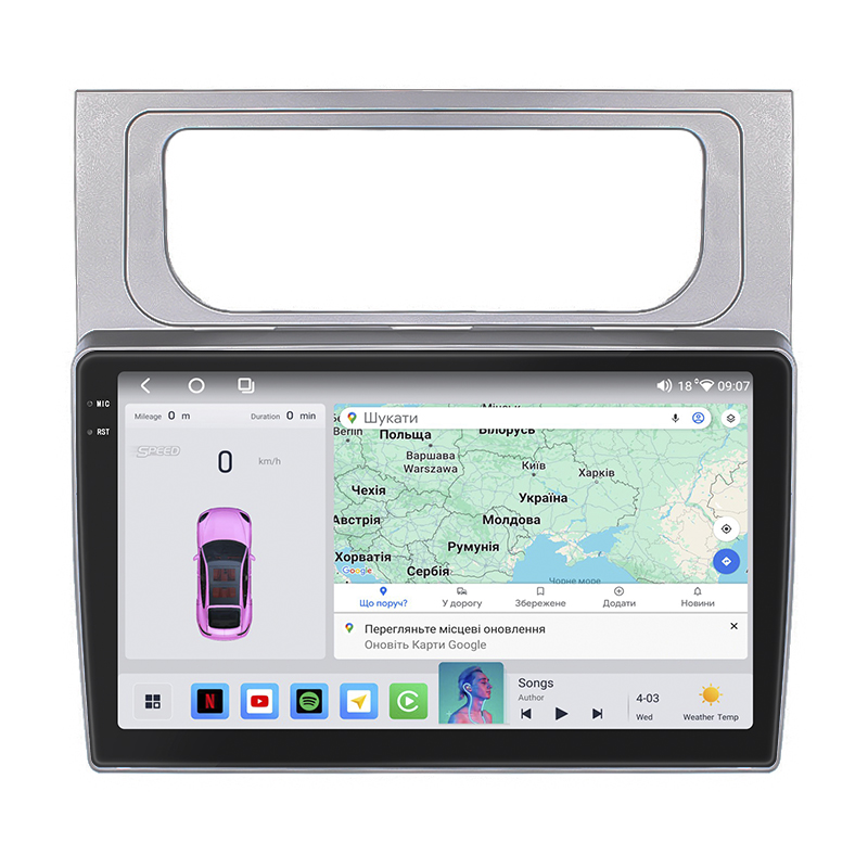 Штатная магнитола Lesko для Volkswagen Touran II 2010-2015 экран 10" 4/64 QLED CarPlay 4G Wi-Fi GPS 360 Prime