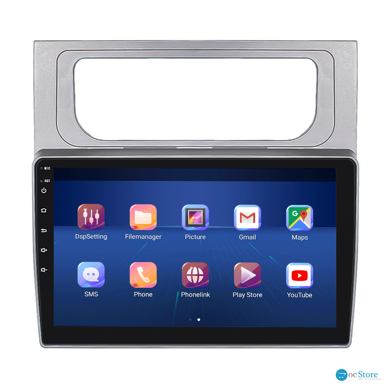 Штатная магнитола Lesko для Volkswagen Touran II 2010-2015 экран 10" 2/32Gb 4G Wi-Fi GPS Top