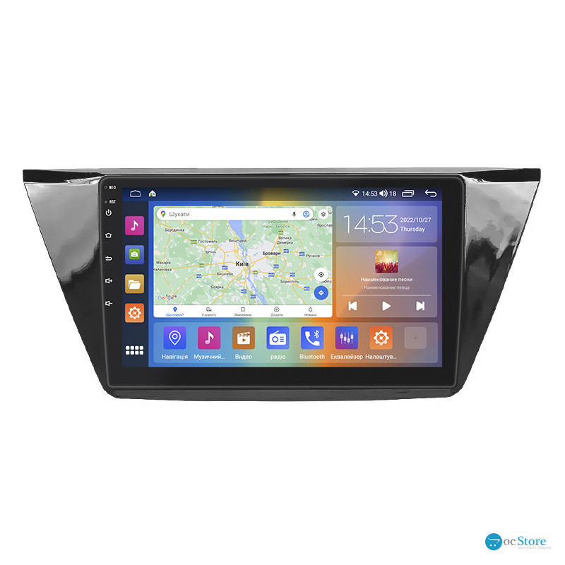 Штатная магнитола Lesko для Volkswagen Touran III 2015-н.в. экран 10" 4/64Gb CarPlay 4G Wi-Fi GPS Prime