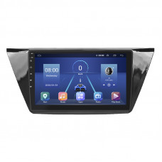Штатная магнитола Lesko для Volkswagen Touran III 2015-н.в. экран 10" 2/32Gb 4G Wi-Fi GPS Top