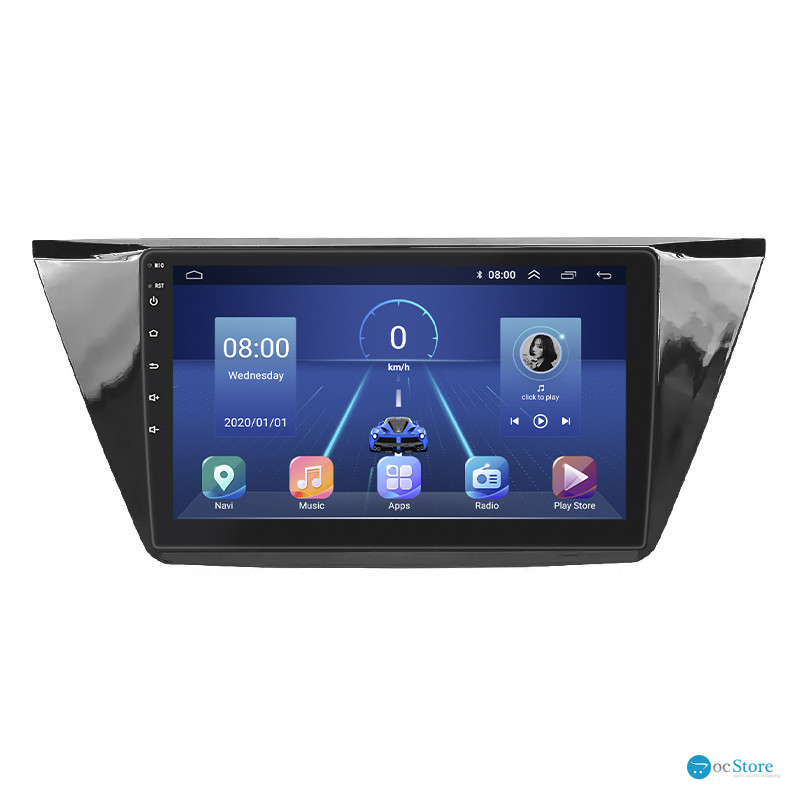Штатная магнитола Lesko для Volkswagen Touran III 2015-н.в. экран 10" 4/64Gb 4G Wi-Fi GPS Top
