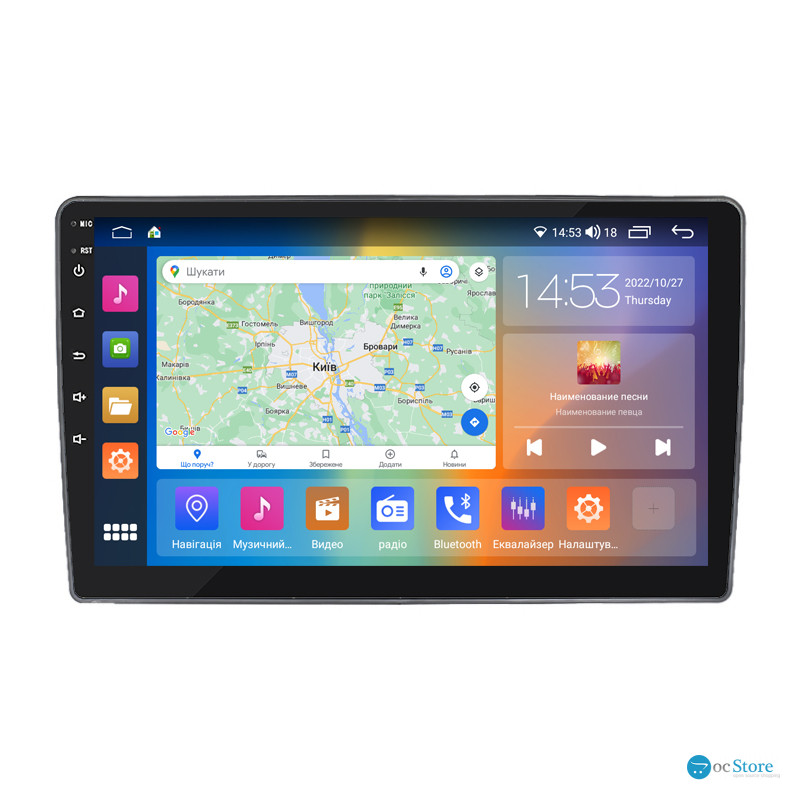 Штатная магнитола Lesko для Volkswagen Transporter T5 Рестайлинг 2009-2015 экран 10" 4/64Gb CarPlay 4G Wi-Fi GPS Prime