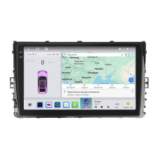 Штатная магнитола Lesko для Volkswagen Transporter T6 Рестайлинг 2019-н.в. экран 9" 4/64 QLED CarPlay 4G Wi-Fi GPS 360 Prime