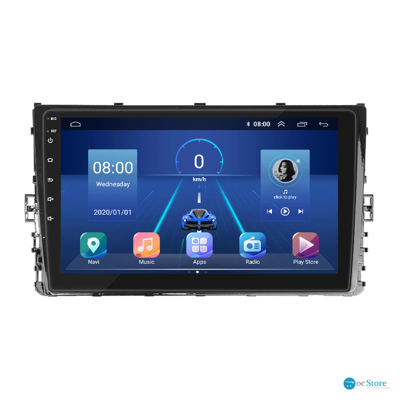 Штатная магнитола Lesko для Volkswagen Transporter T6 Рестайлинг 2019-н.в. экран 9" 6/128Gb 4G Wi-Fi GPS Top