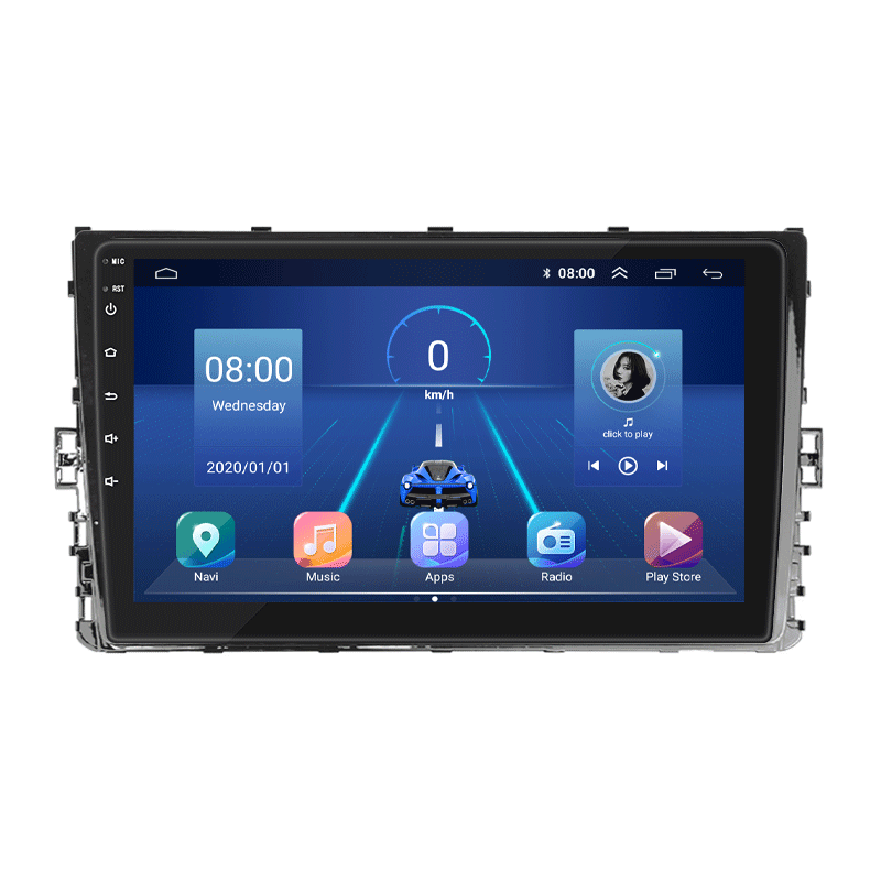 Штатная магнитола Lesko для Volkswagen Transporter T6 Рестайлинг 2019-н.в. экран 9" 6/128Gb 4G Wi-Fi GPS Top