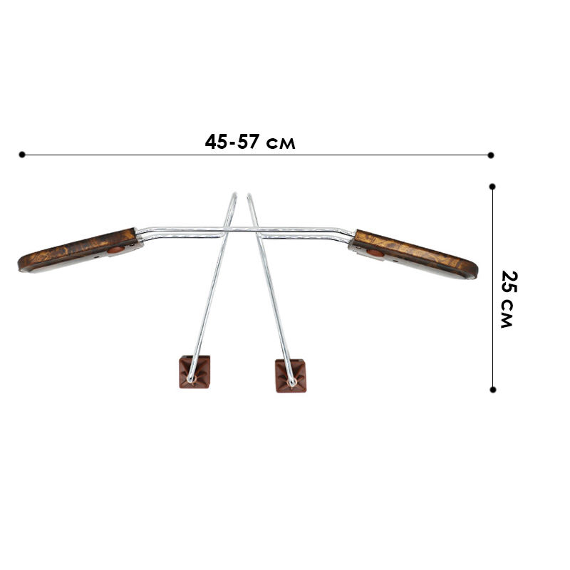Автомобильная вешалка 11568 (11569) для верхней одежды на подголовник плечики Brown