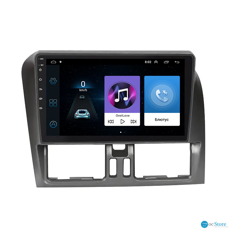 Штатная магнитола Lesko для Volvo XC60 I Рестайлинг 2013-2017 экран 9" 1/16Gb Wi-Fi GPS Base
