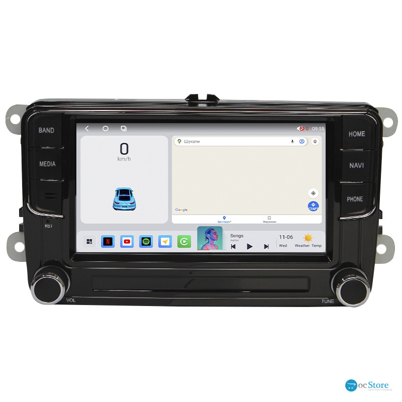 Штатная автомобильная магнитола 7" Volkswagen universal 8227A 2+32 4G