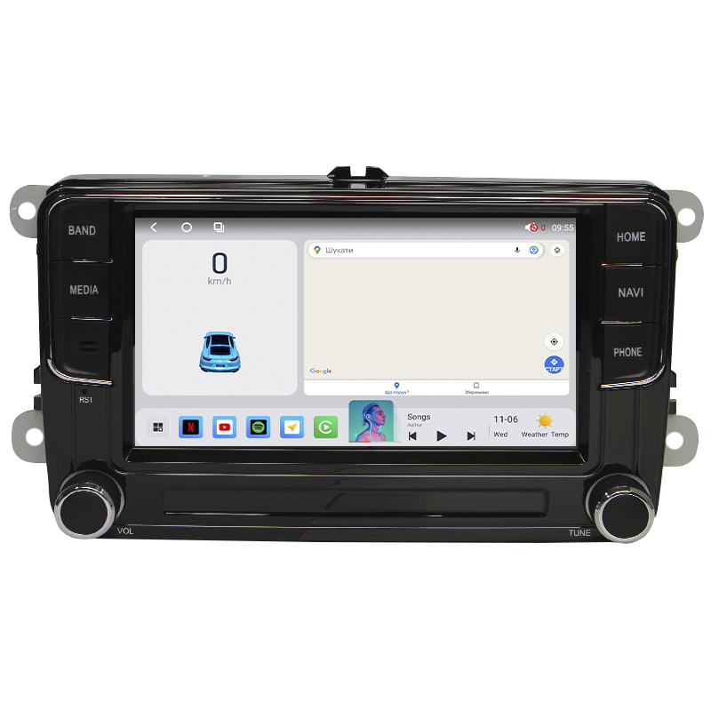 Штатная автомобильная магнитола 7" Volkswagen universal 8227A 2+32 4G