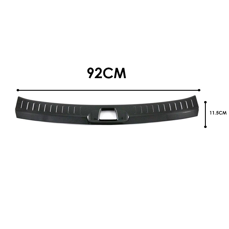 Защитная накладка на задний бампер для автомобиля  BYD Atto 3 2022+ Yuan Plus из углеродного волокна