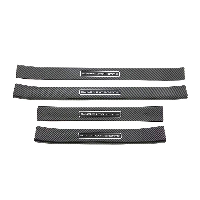 Защитные накладки на пороги для автомобиля BYD Song Plus DM-i/EV из углеродного волокна 4 шт