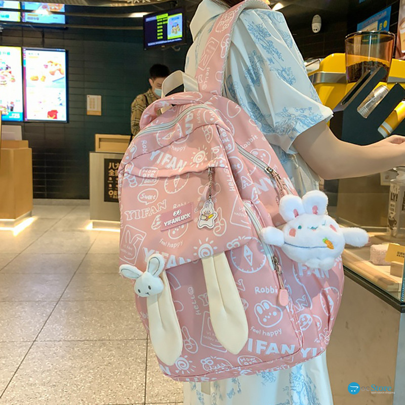 Рюкзак подростковый 230632 Зайка 20L Pink