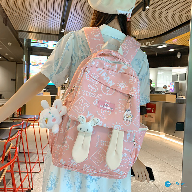 Рюкзак подростковый 230632 Зайка 20L Pink