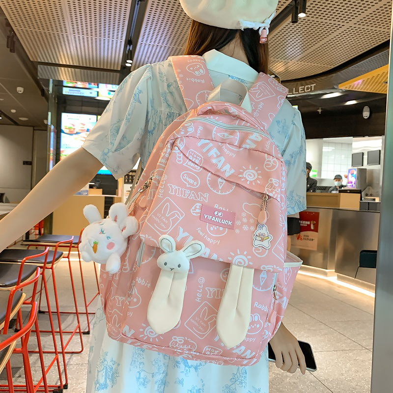 Рюкзак подростковый 230632 Зайка 20L Pink