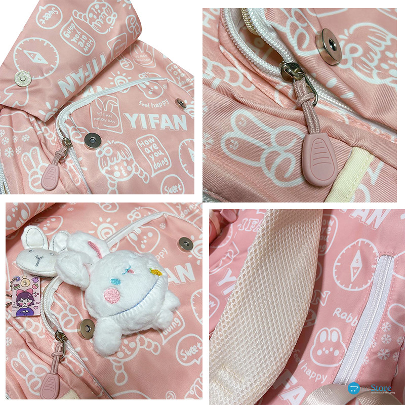 Рюкзак подростковый 230632 Зайка 20L Pink