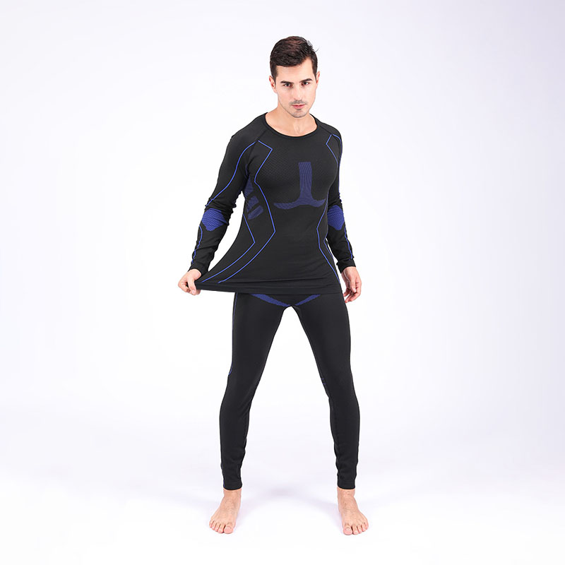 Термобілизна чоловіча A201 Black-Blue XL