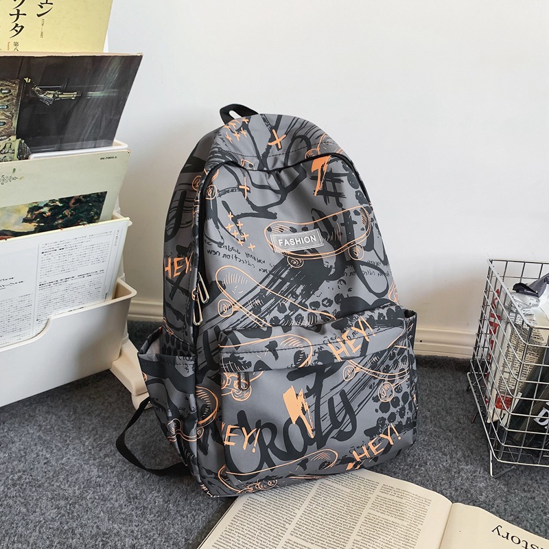 Рюкзак подростковый 8055228 с брелком 20L школьный Orange