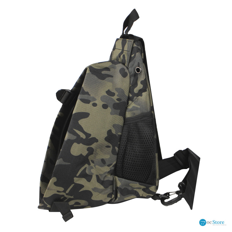 Рюкзак на одно плечо 905 вместительная с USB портом водонепроницаемая Camouflage