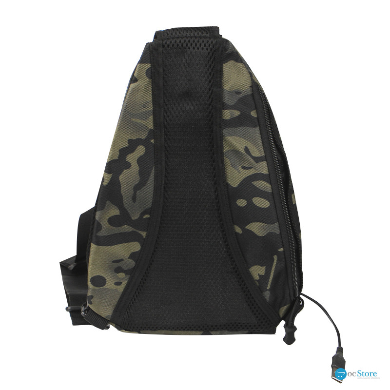 Рюкзак на одно плечо 905 вместительная с USB портом водонепроницаемая Camouflage