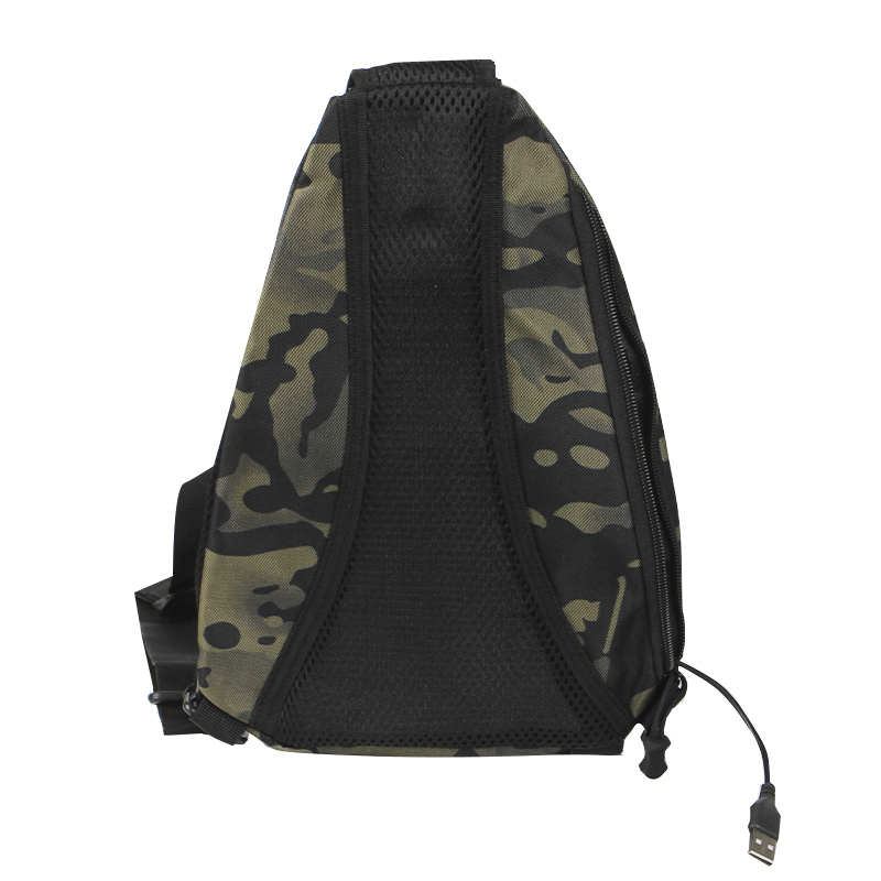 Рюкзак на одно плечо 905 вместительная с USB портом водонепроницаемая Camouflage